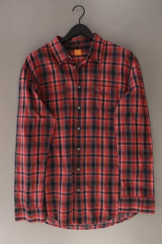 BOSS by Hugo Boss Karohemd für Herren Gr. XXL kariert Langarm rot aus Baumwolle