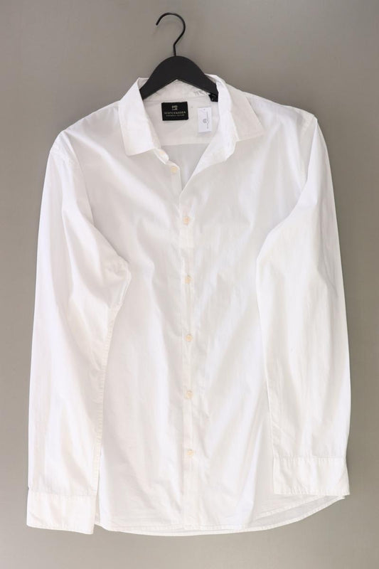 Scotch & Soda Langarmhemd für Herren Gr. XXL weiß aus Baumwolle