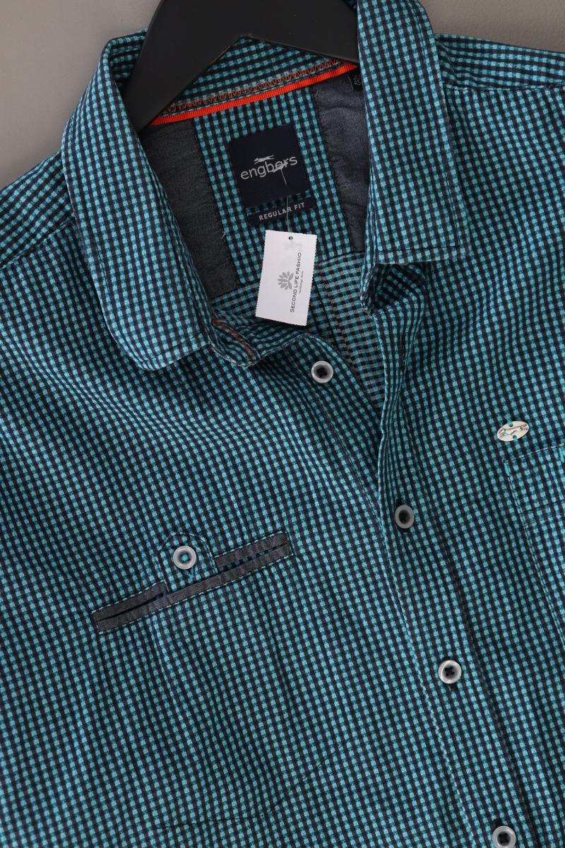 Engbers Langarmhemd für Herren Gr. XXL blau aus Baumwolle
