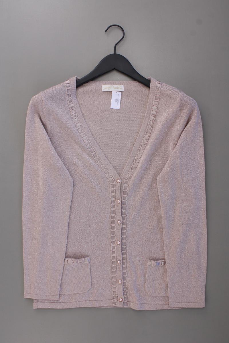 Judith Williams Strickjacke Gr. 38 Langarm mit Glitzer rosa aus Viskose