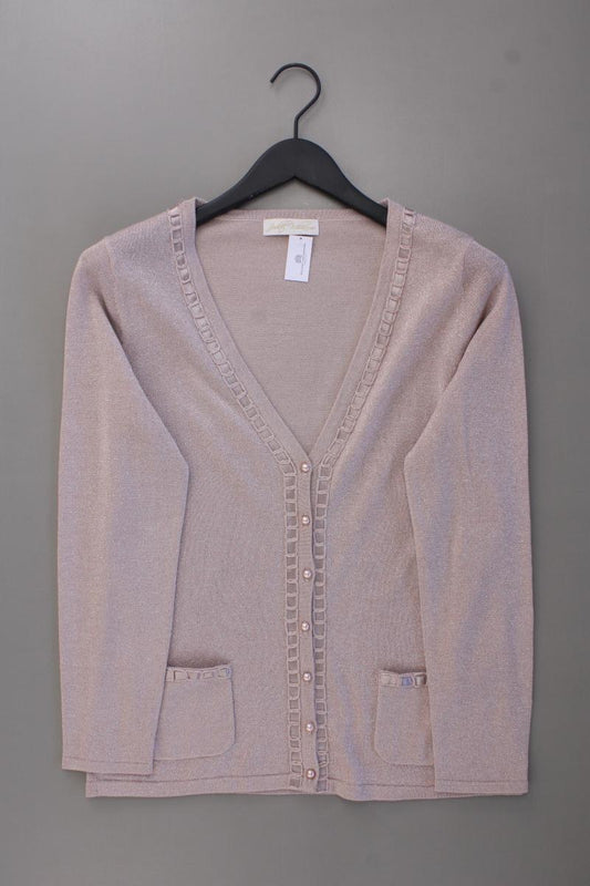 Judith Williams Strickjacke Gr. 38 Langarm mit Glitzer rosa aus Viskose