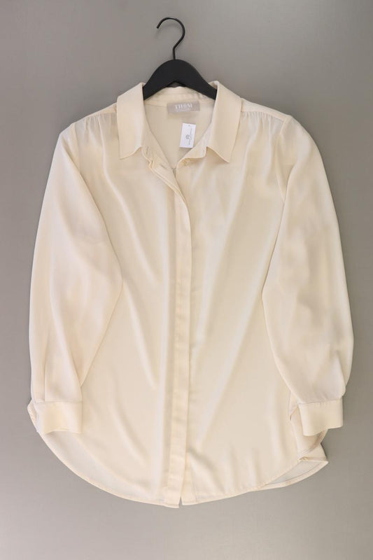 Thom by Thomas Rath Langarmbluse Gr. 42 neuwertig creme aus Polyester