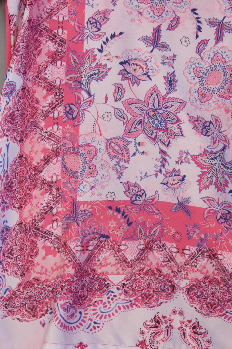 Sure Kurzarmbluse Gr. L mit Blumenmuster pink aus Baumwolle