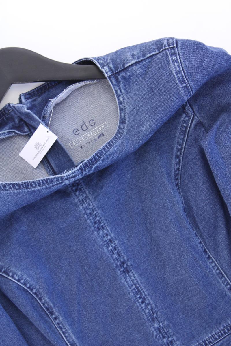 edc by Esprit Jeanskleid Gr. M Langarm blau aus Baumwolle