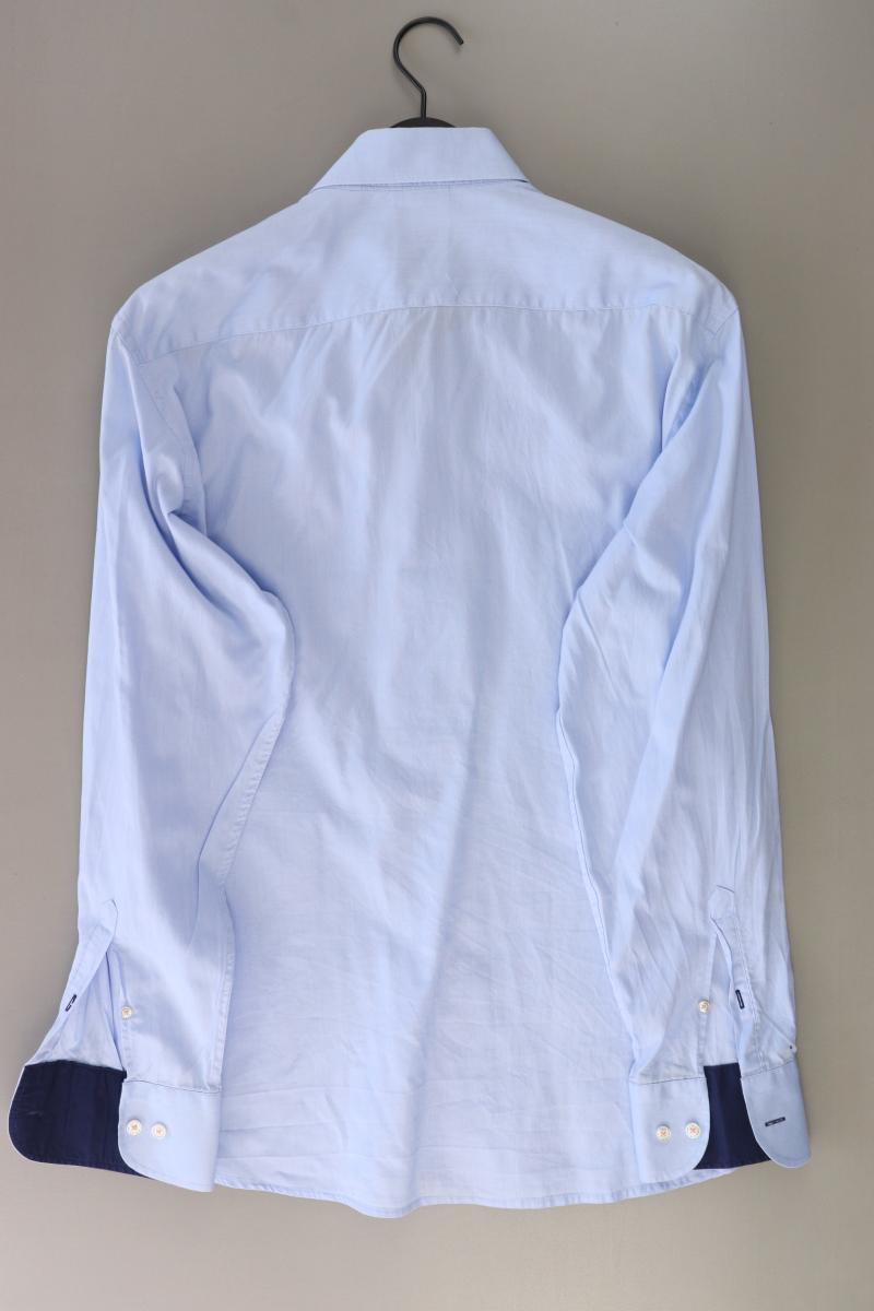 Pure Hatico Langarmhemd für Herren Gr. XL blau aus Baumwolle