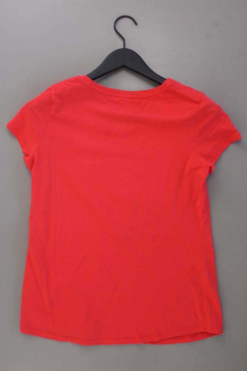 Tom Tailor (Denim) Printshirt Gr. S Kurzarm rot aus Baumwolle