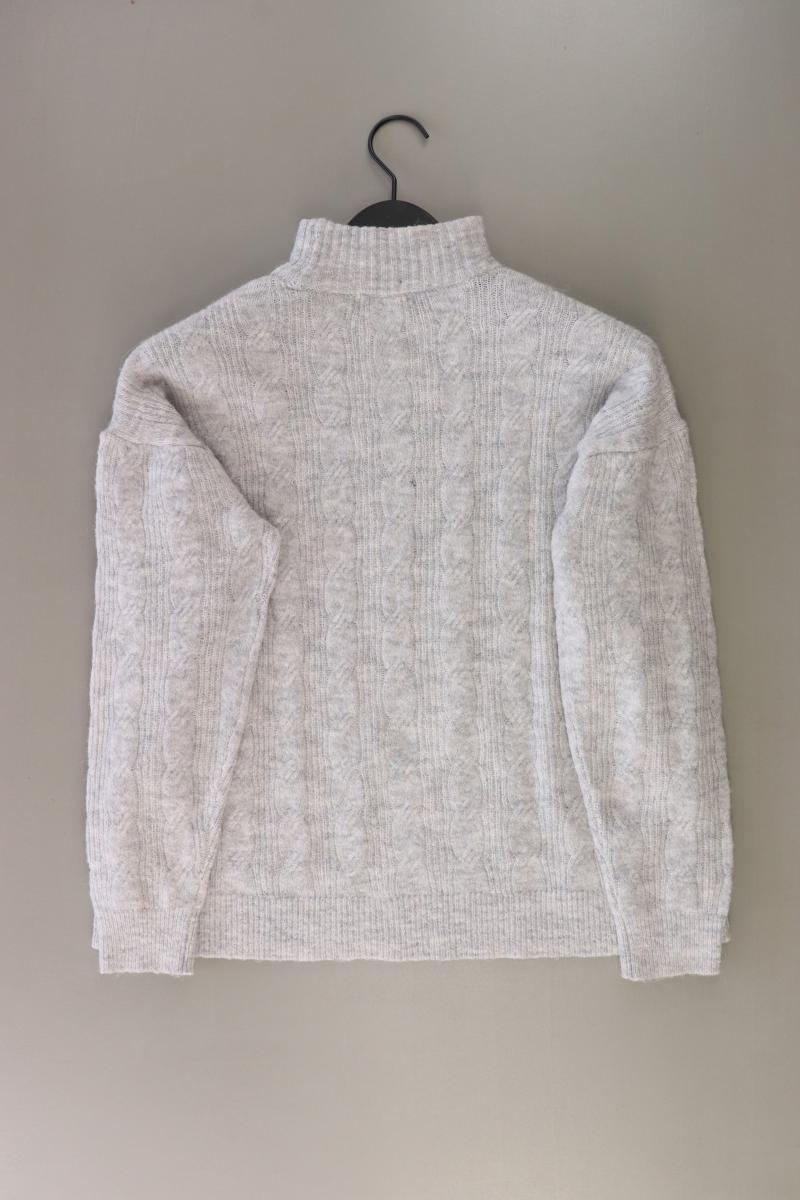 Pieces Zopfpullover Gr. L grau aus Polyester