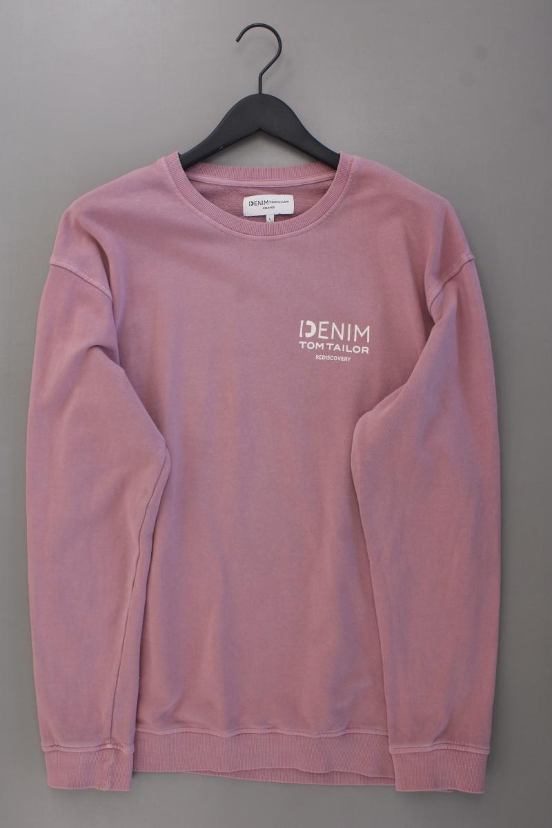 Tom Tailor (Denim) Langarmpullover für Herren Gr. L neuwertig rosa