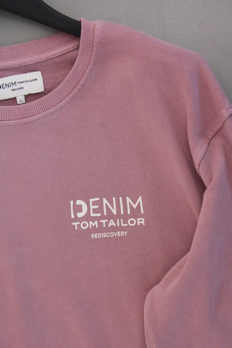 Tom Tailor (Denim) Langarmpullover für Herren Gr. L neuwertig rosa