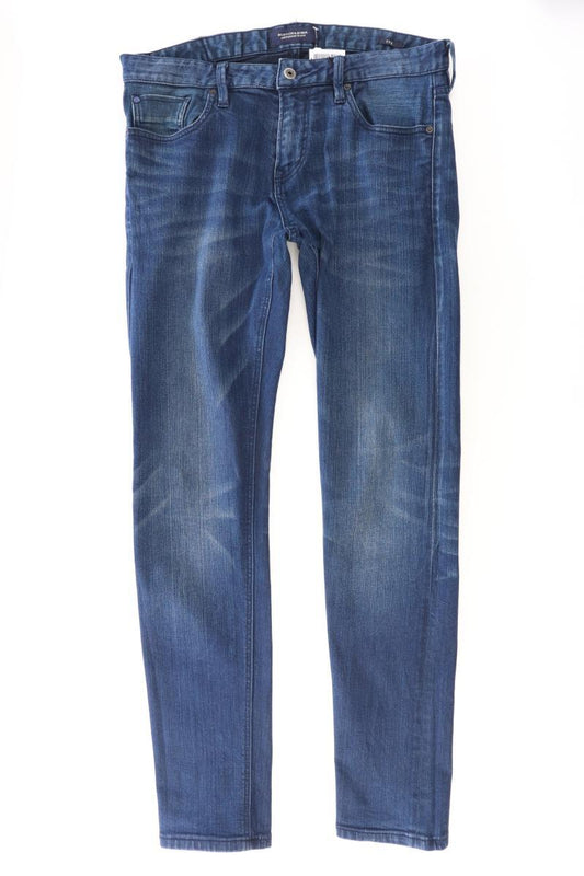 Scotch & Soda Straight Jeans für Herren Gr. W33/L34 blau aus Baumwolle