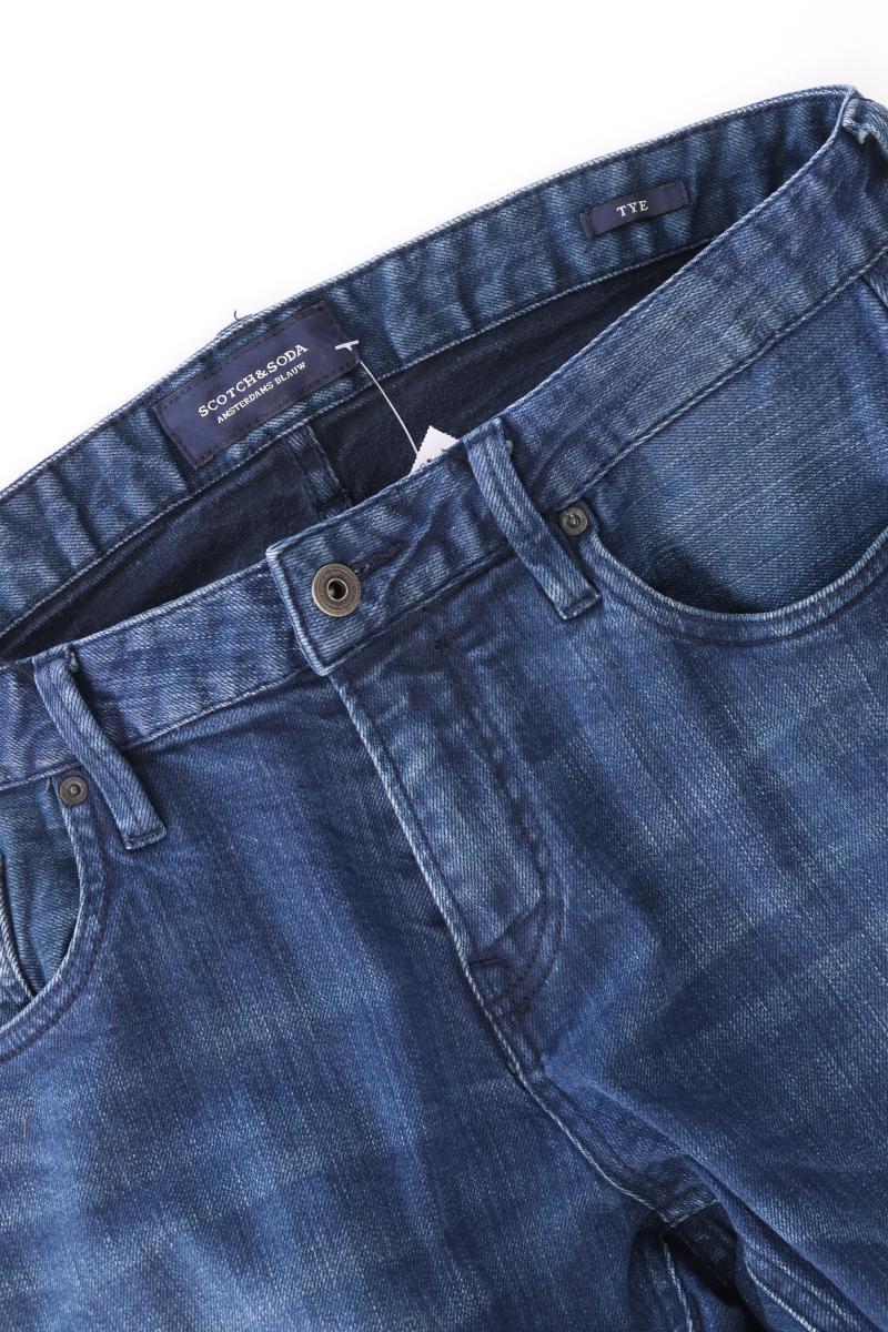 Scotch & Soda Straight Jeans für Herren Gr. W33/L34 blau aus Baumwolle