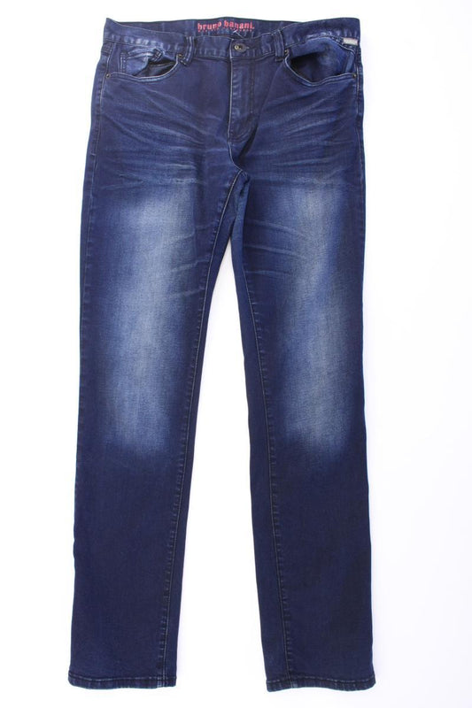 Bruno Banani Straight Jeans für Herren Gr. W32/L34 blau aus Baumwolle