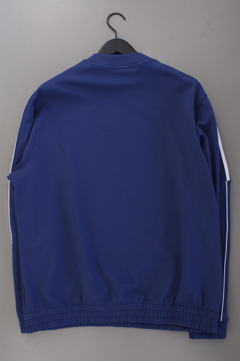 Adidas Langarmpullover für Herren Gr. XL neuwertig blau aus Polyester