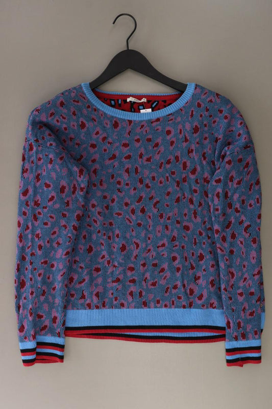 edc by Esprit Feinstrickpullover Gr. XL mit Tierdruck blau aus Baumwolle
