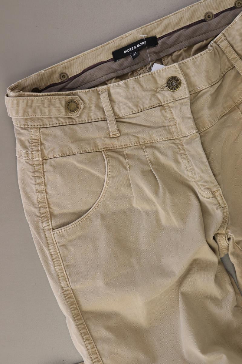 More&More Chinohose Gr. 34 braun aus Baumwolle