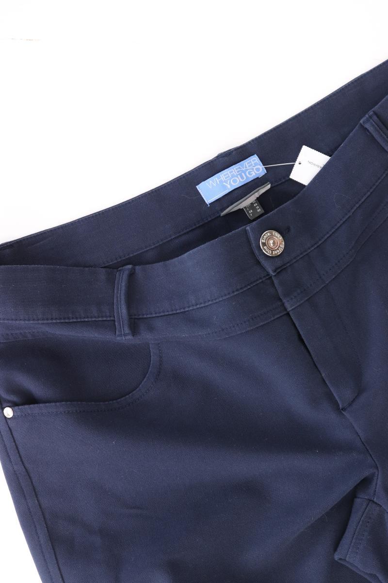 Street One Hose Gr. 40 blau aus Baumwolle