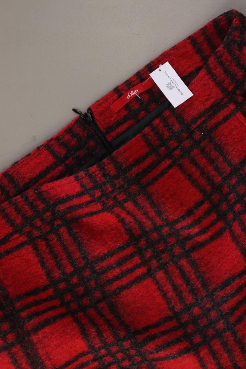 s.Oliver Rock Gr. 44 kariert rot aus Polyester