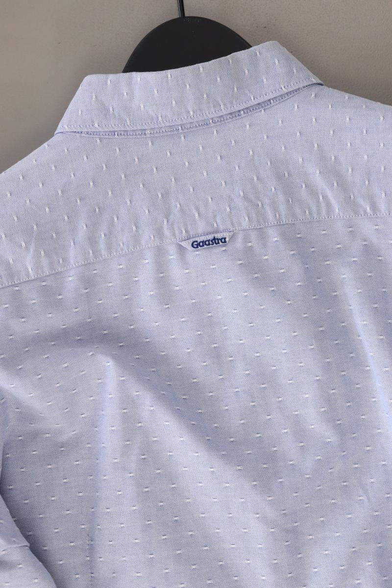 Gaastra Langarmhemd für Herren Gr. M blau aus Baumwolle
