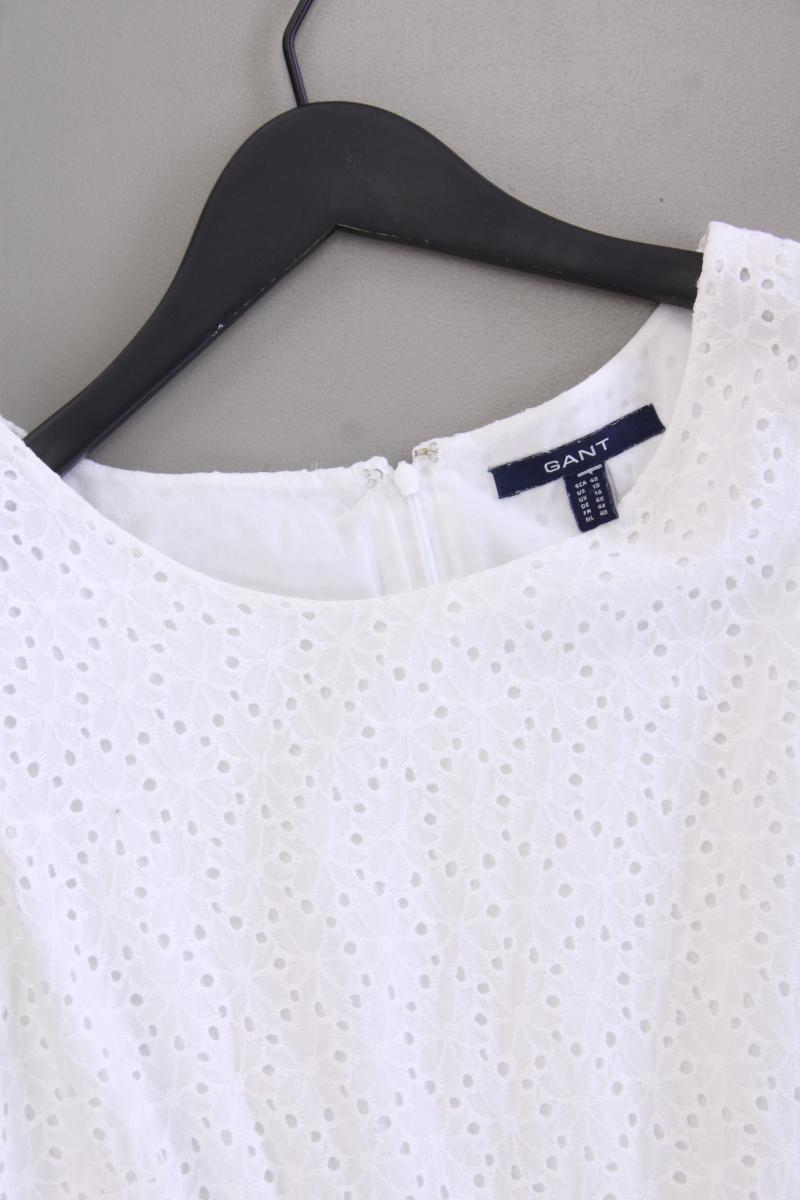 Gant Etuikleid Gr. 40 neuwertig Ärmellos weiß aus Baumwolle