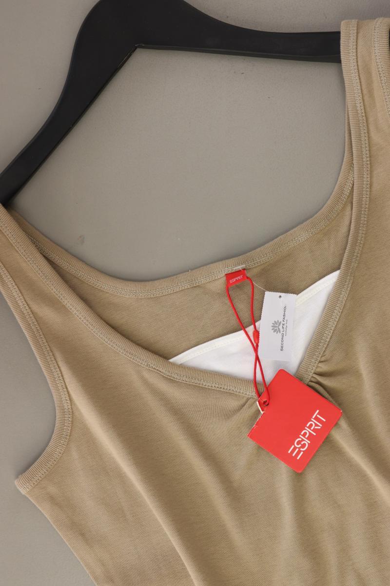 Esprit Trägertop Gr. L neu mit Etikett Vintage braun aus Baumwolle