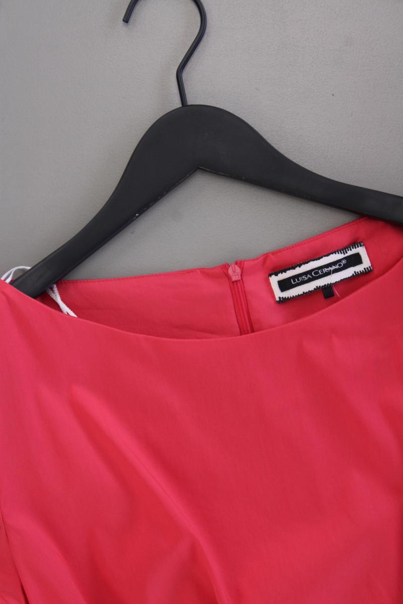 Luisa Cerano Bleistiftkleid Gr. 44 Kurzarm pink aus Baumwolle