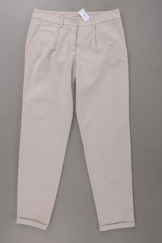 Stefanel Stoffhose Gr. 36 creme aus Baumwolle