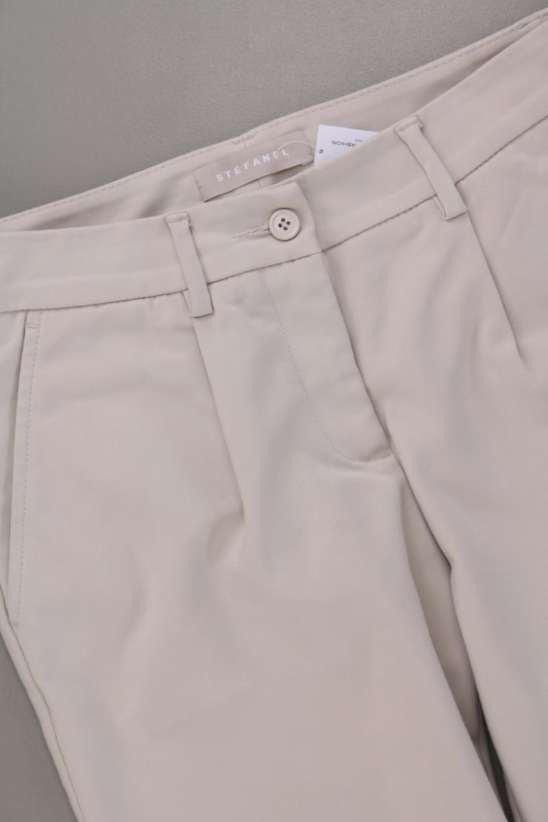 Stefanel Stoffhose Gr. 36 creme aus Baumwolle