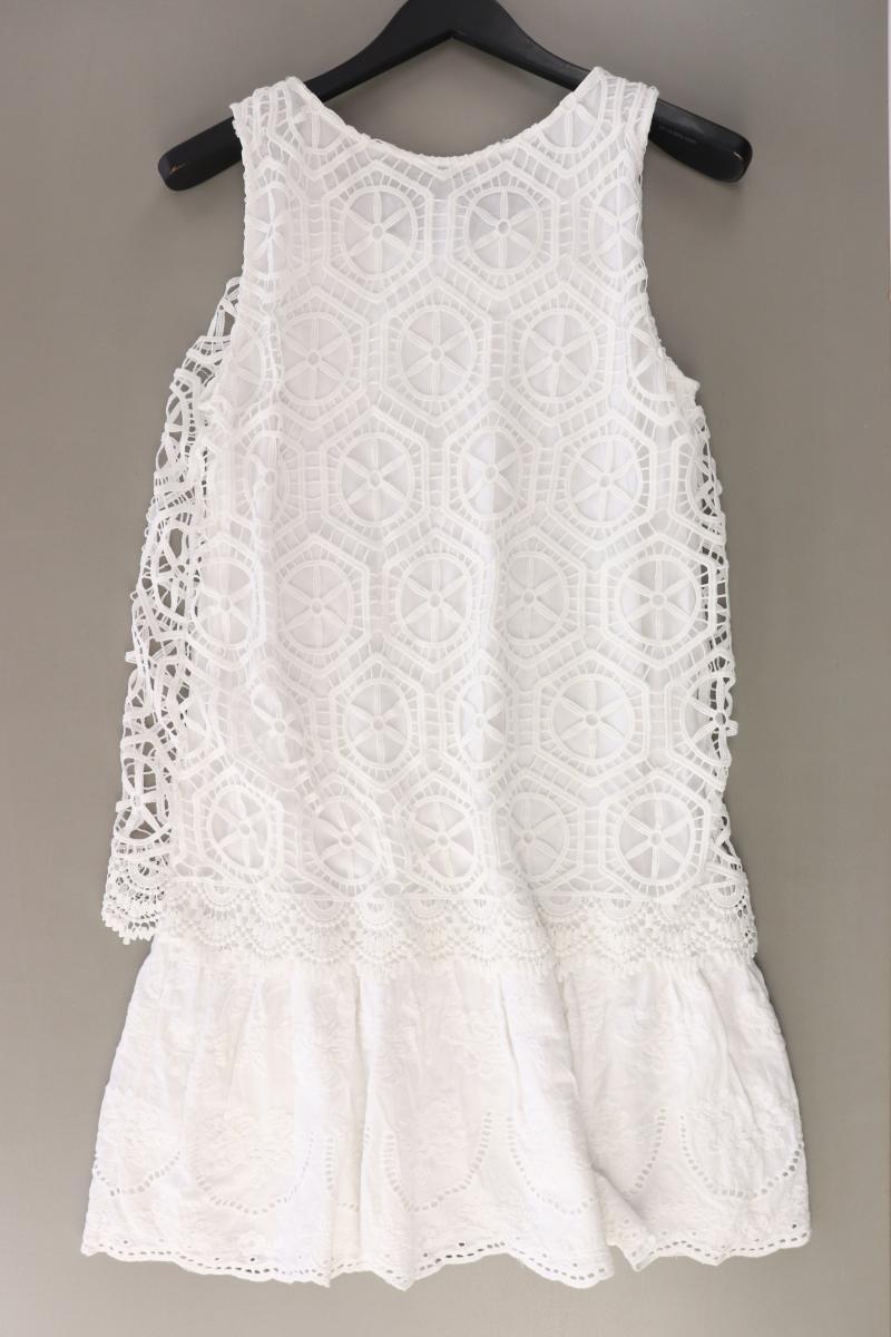 Desigual Trägerkleid Gr. 42 Ärmellos weiß aus Baumwolle