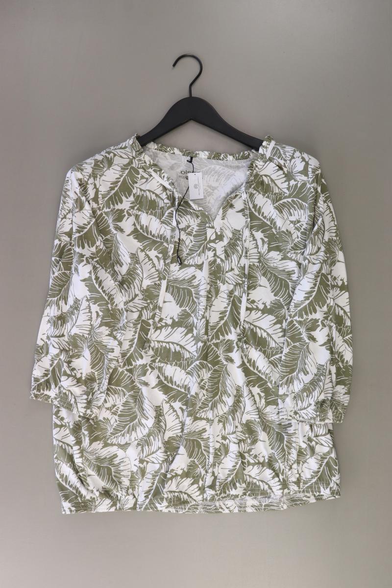 olsen Regular Bluse Gr. 48 3/4 Ärmel olivgrün aus Viskose