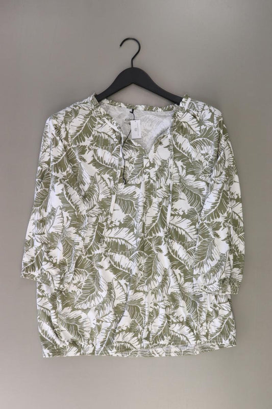 olsen Regular Bluse Gr. 48 3/4 Ärmel olivgrün aus Viskose