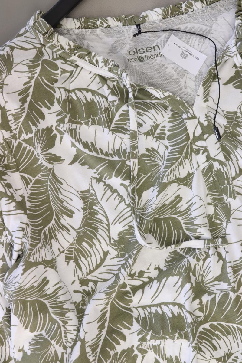 olsen Regular Bluse Gr. 48 3/4 Ärmel olivgrün aus Viskose