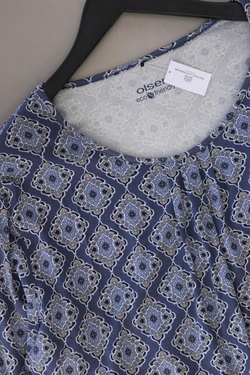 olsen Longsleeve-Shirt Gr. 46 Langarm blau aus Viskose