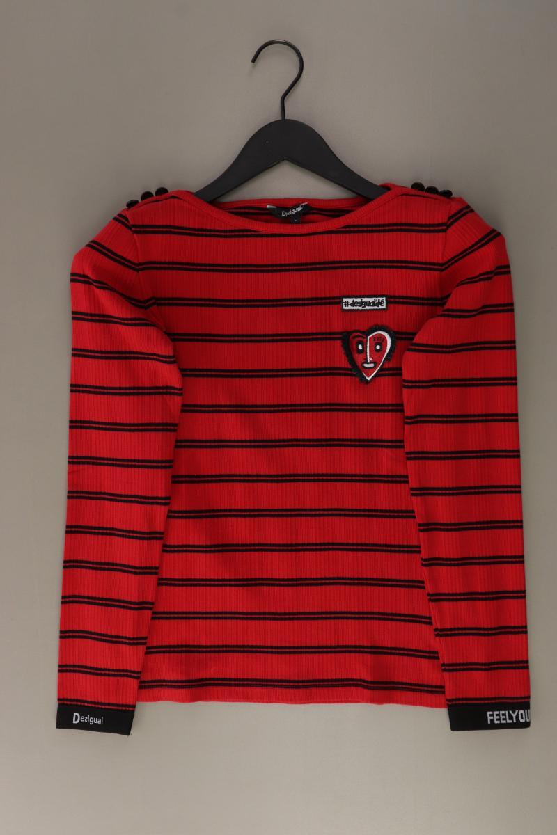 Desigual Ringelshirt Gr. L gestreift Langarm rot