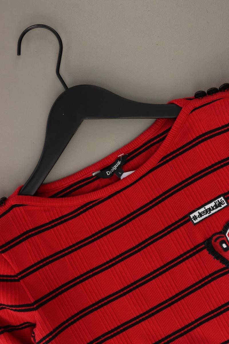 Desigual Ringelshirt Gr. L gestreift Langarm rot