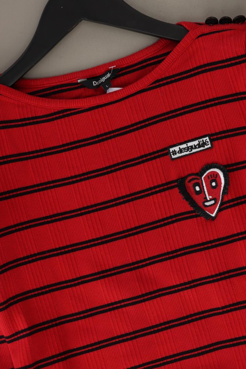 Desigual Ringelshirt Gr. L gestreift Langarm rot