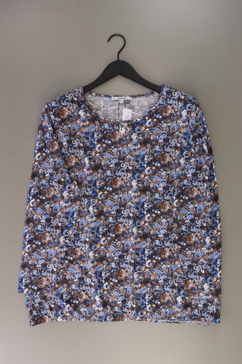 Steilmann Printshirt Gr. XL neuwertig Langarm blau aus Modal