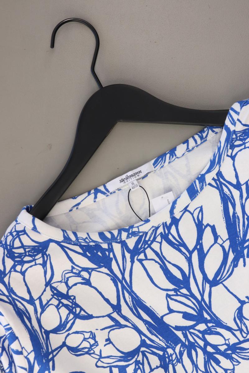 Steilmann Oversize-Shirt Gr. XL neuwertig 3/4 Ärmel blau aus Baumwolle