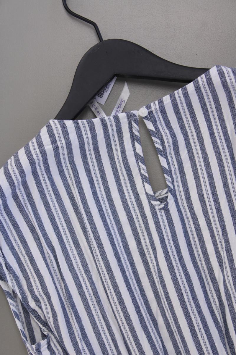 Seraphine Stillkleid Gr. 38 gestreift Kurzarm grau aus Baumwolle