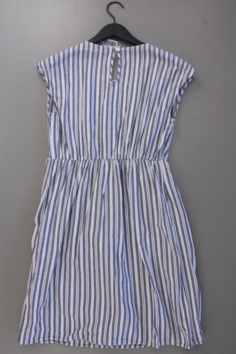 Seraphine Stillkleid Gr. 38 gestreift Kurzarm grau aus Baumwolle
