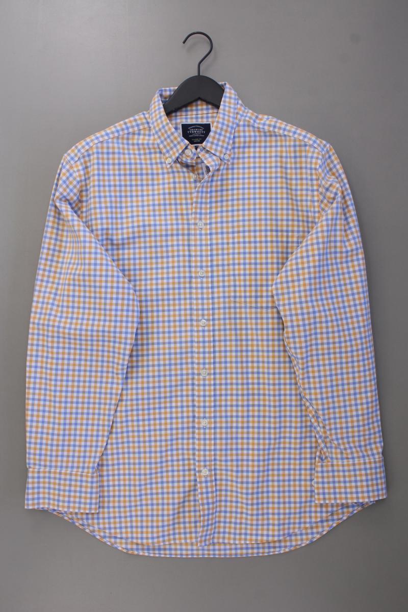 CHARLES TYRWHITT Karohemd für Herren Gr. L kariert neuwertig Langarm mehrfarbig