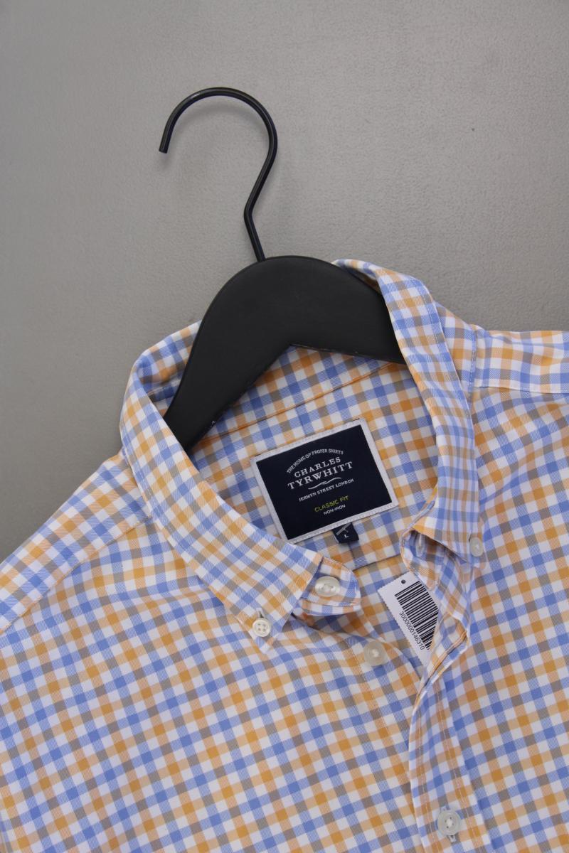 CHARLES TYRWHITT Karohemd für Herren Gr. L kariert neuwertig Langarm mehrfarbig