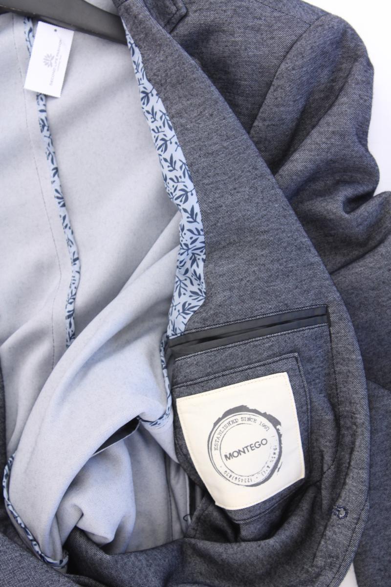 Montego Jerseysakko für Herren Gr. 48 grau aus Polyester