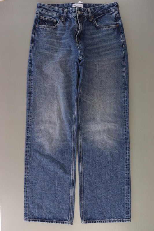Zara Straight Jeans Gr. 40 blau aus Baumwolle