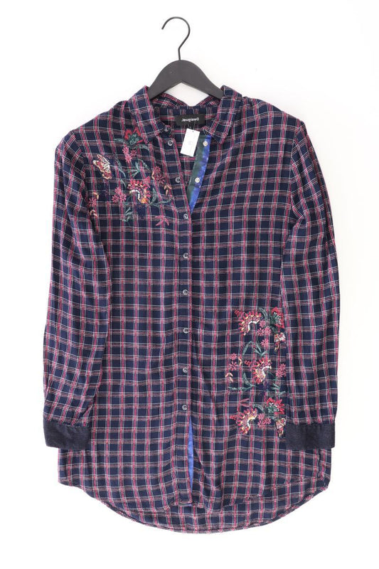 Desigual Karobluse Gr. L kariert Langarm mehrfarbig aus Viskose