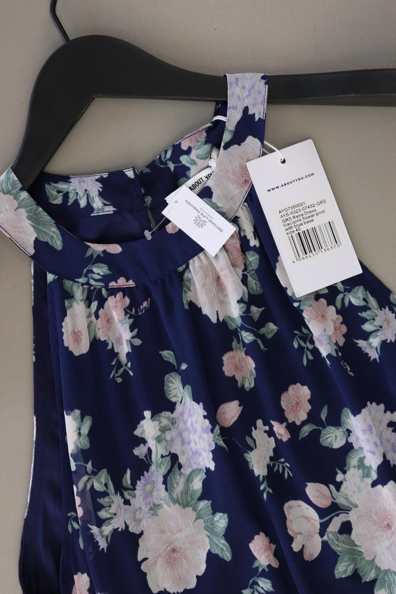 About You Sommerkleid "Rana" lilac pink Flower print Gr. 40 mit Blumenmuster