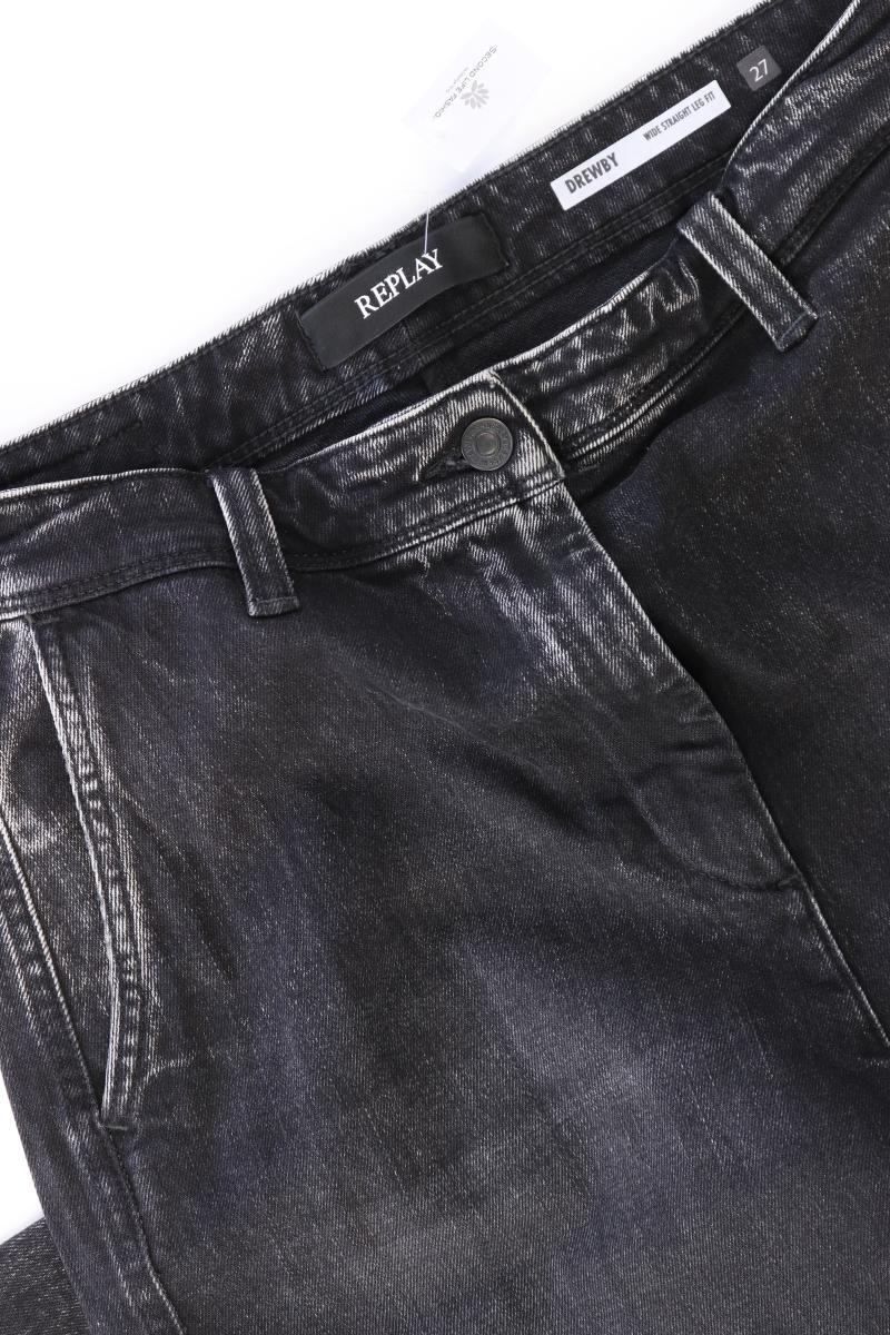 Replay Wide Leg Jeans Gr. W27 neuwertig Modell Drewby grau aus Baumwolle