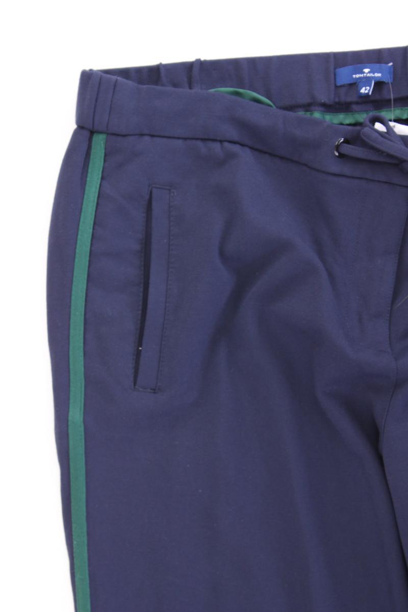 Tom Tailor Stoffhose Gr. 42/L32 blau aus Viskose