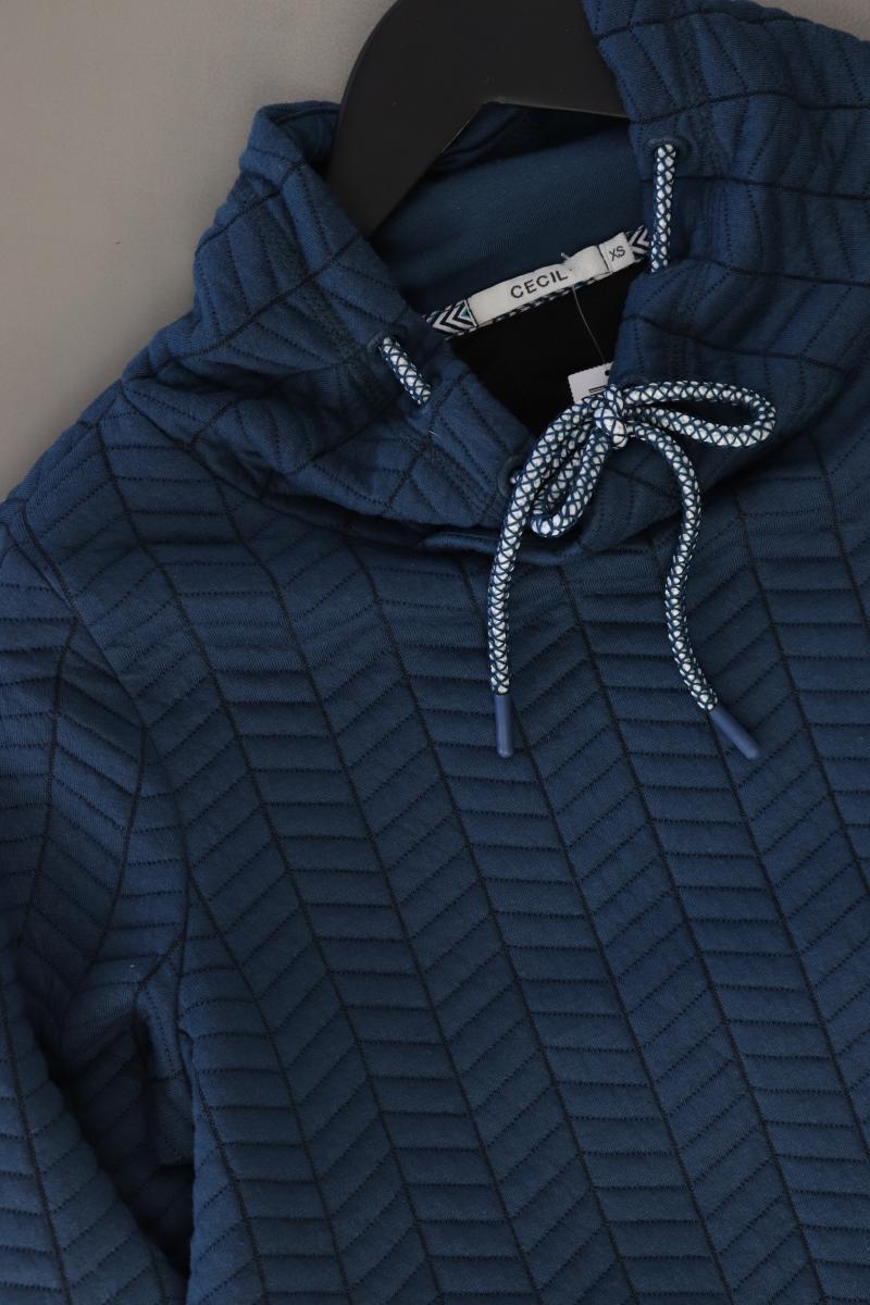 Cecil Feinstrickpullover Gr. XS blau aus Polyester