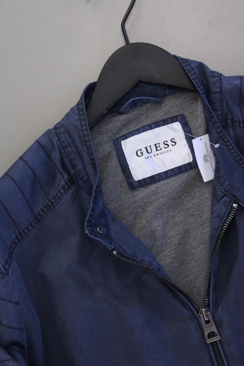 Guess Übergangsjacke für Herren Gr. L blau aus Polyester