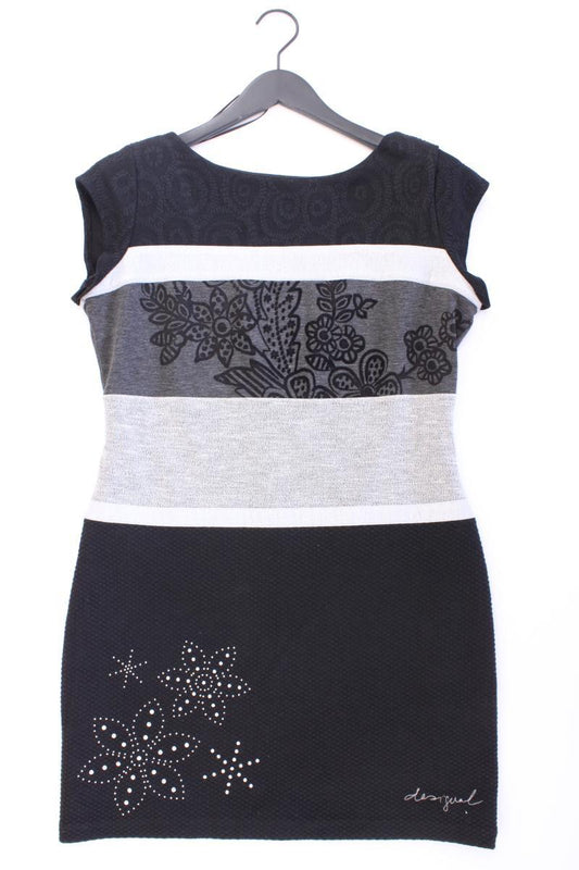 Desigual Kurzarmkleid Gr. XL schwarz aus Polyester